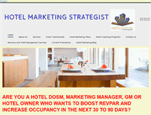 Tablet Screenshot of hotel-marketing-strategist.com